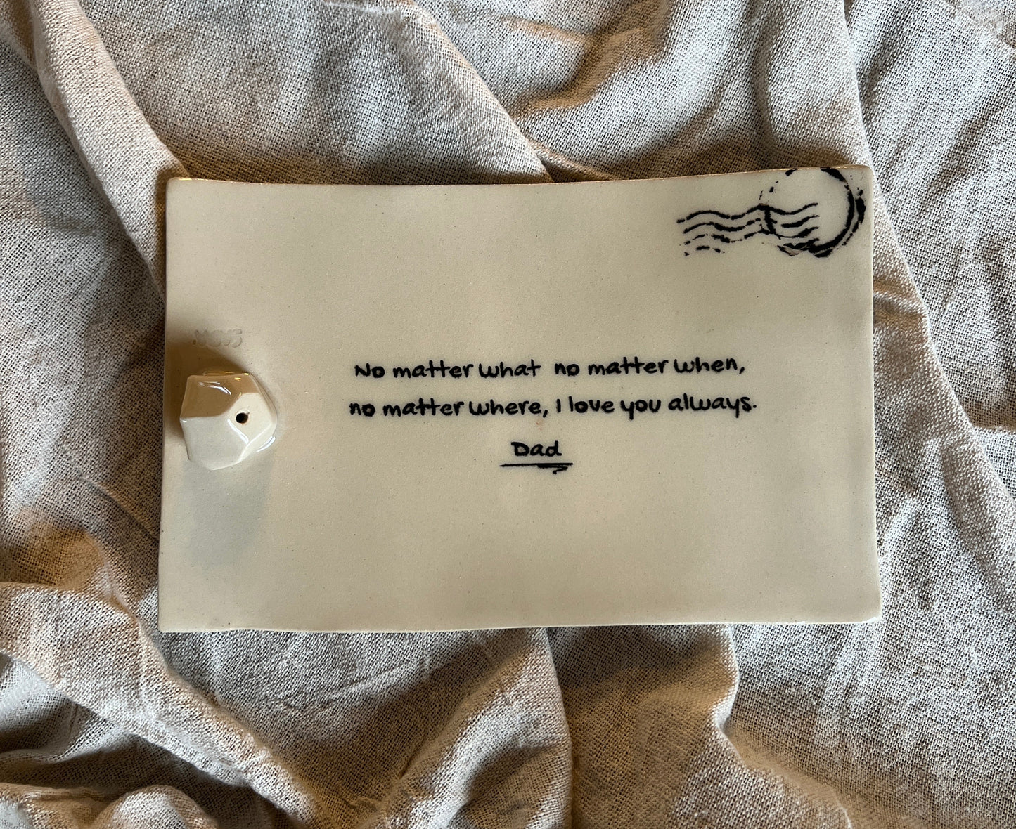 Pre-Order - Personalized Handwriting Incense Burner . Jewelry Plate