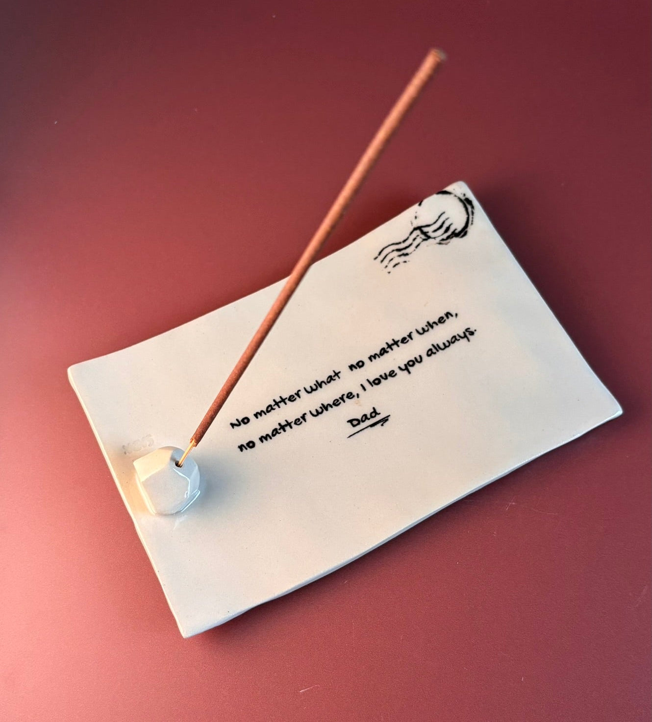 Pre-Order - Personalized Handwriting Incense Burner . Jewelry Plate