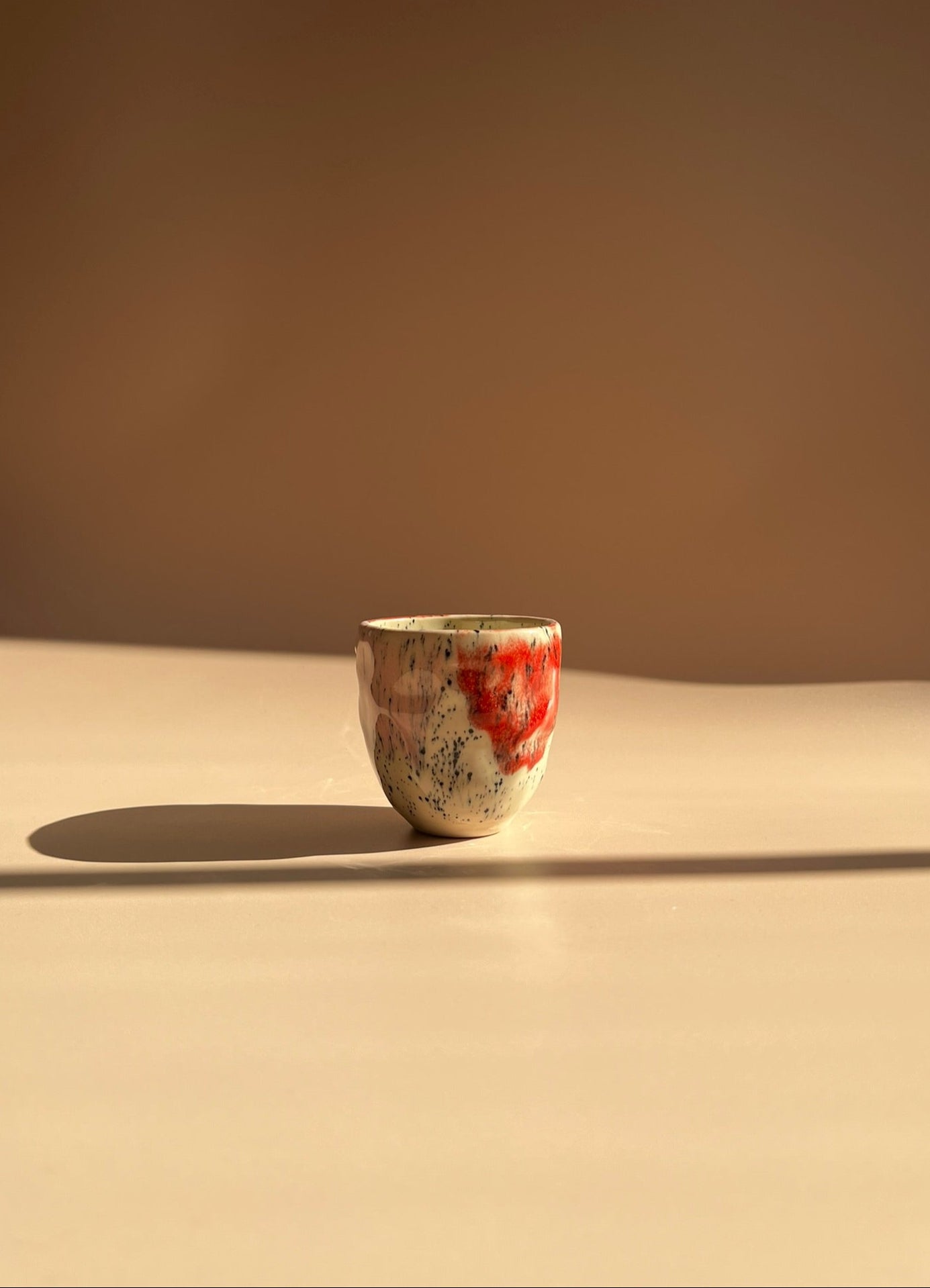 Speckled Ember . Stone Mug
