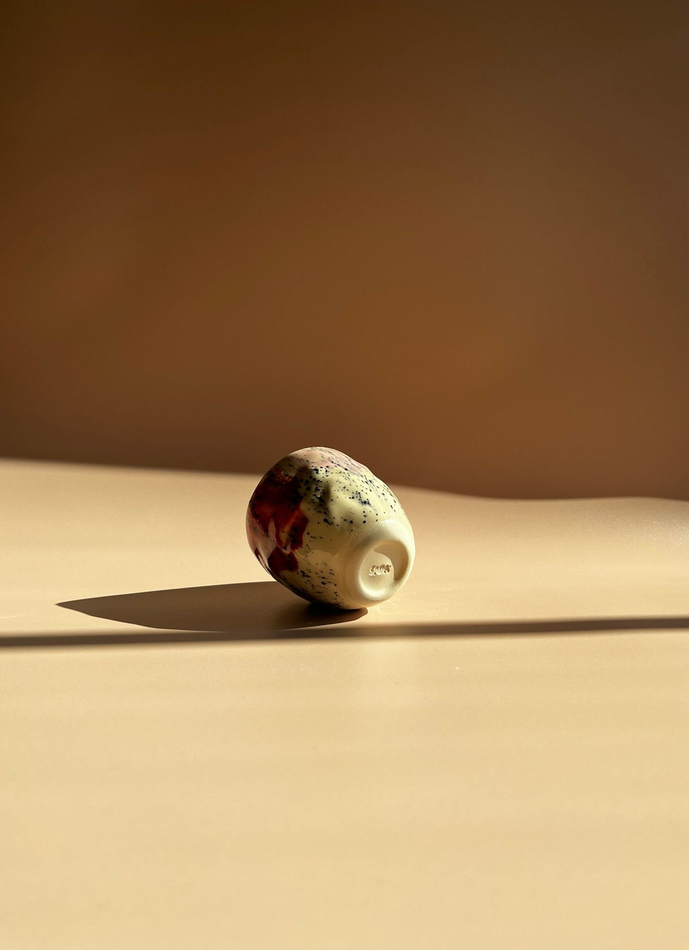 Speckled Ember . Stone Mug