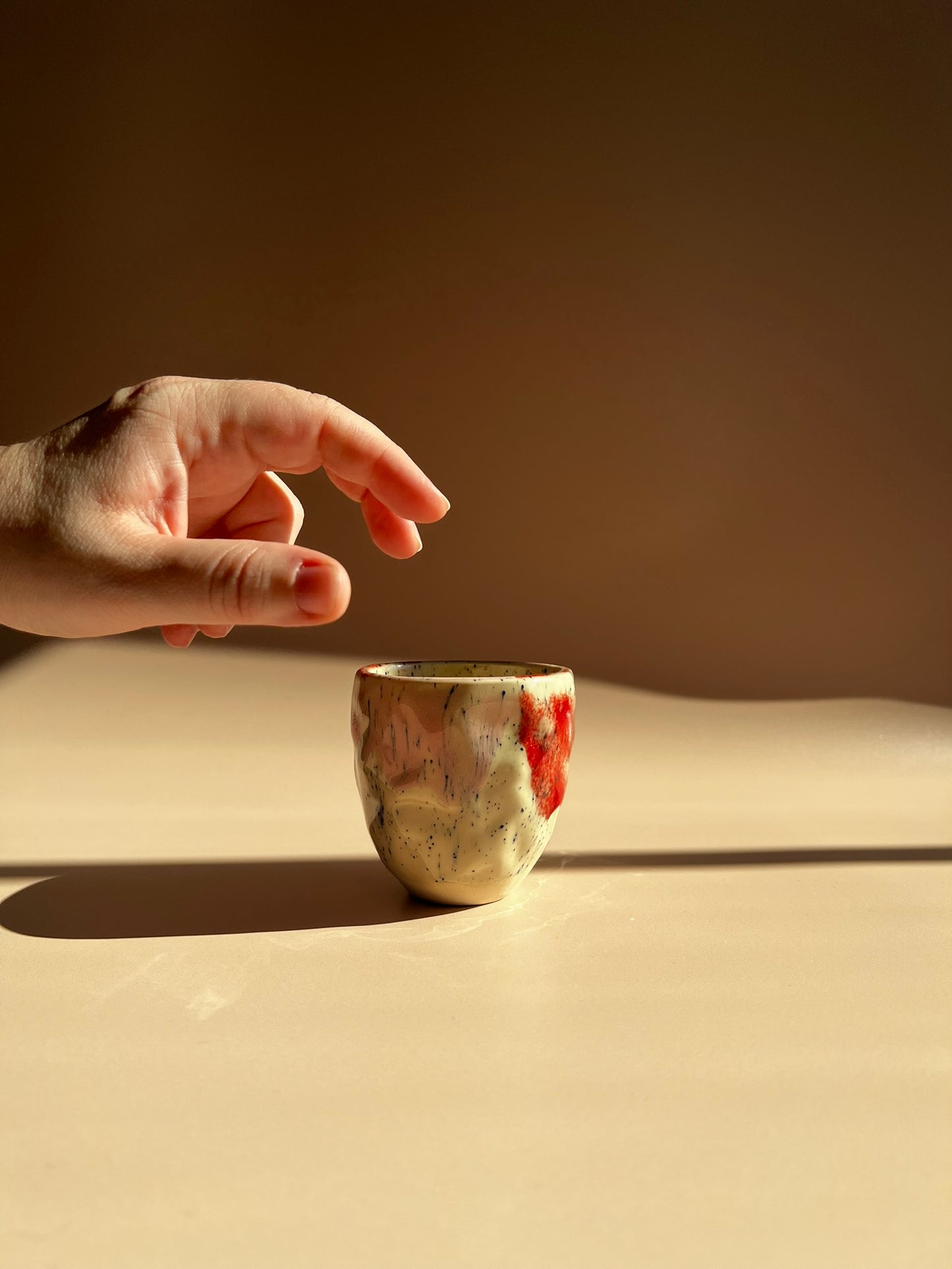 Speckled Ember . Stone Mug