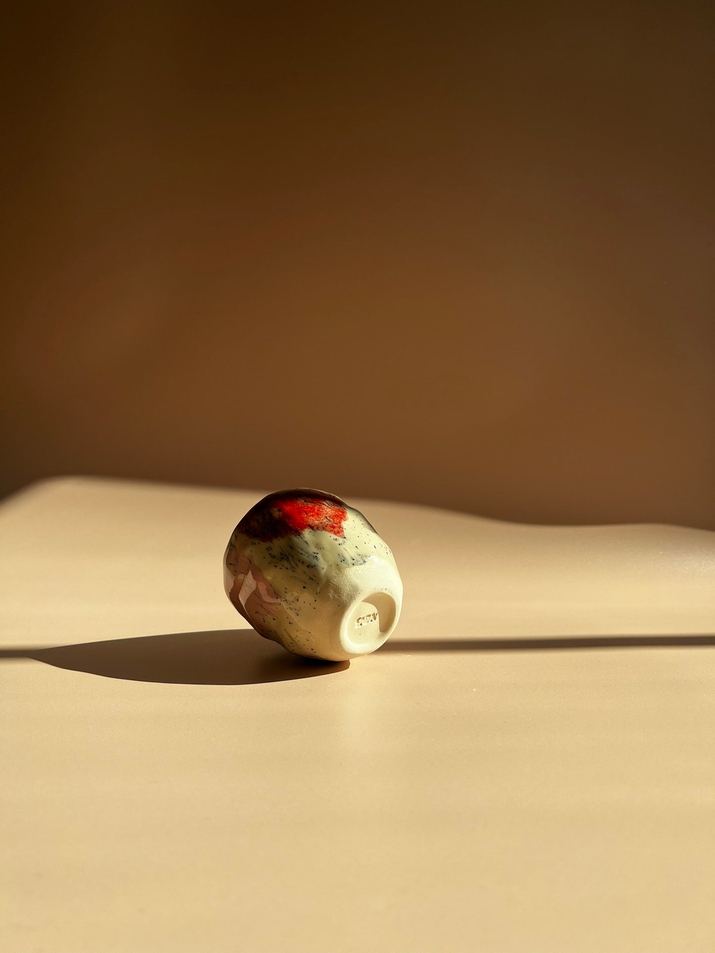 Speckled Ember . Stone Mug