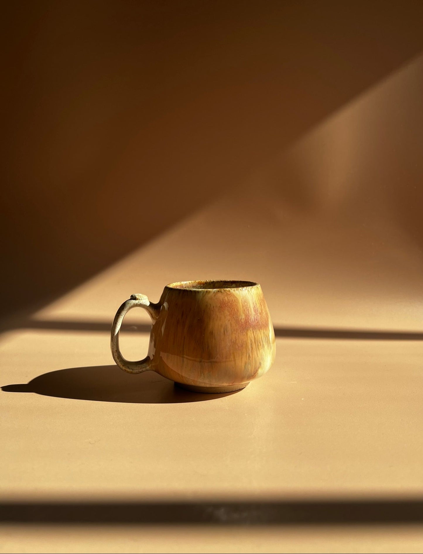 Golden Shore . Pebble Mug