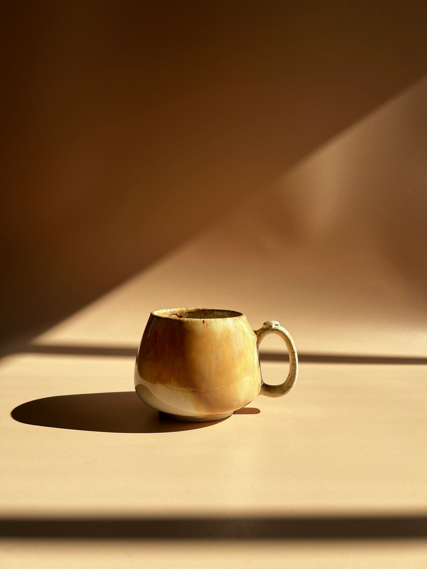 Golden Shore . Pebble Mug