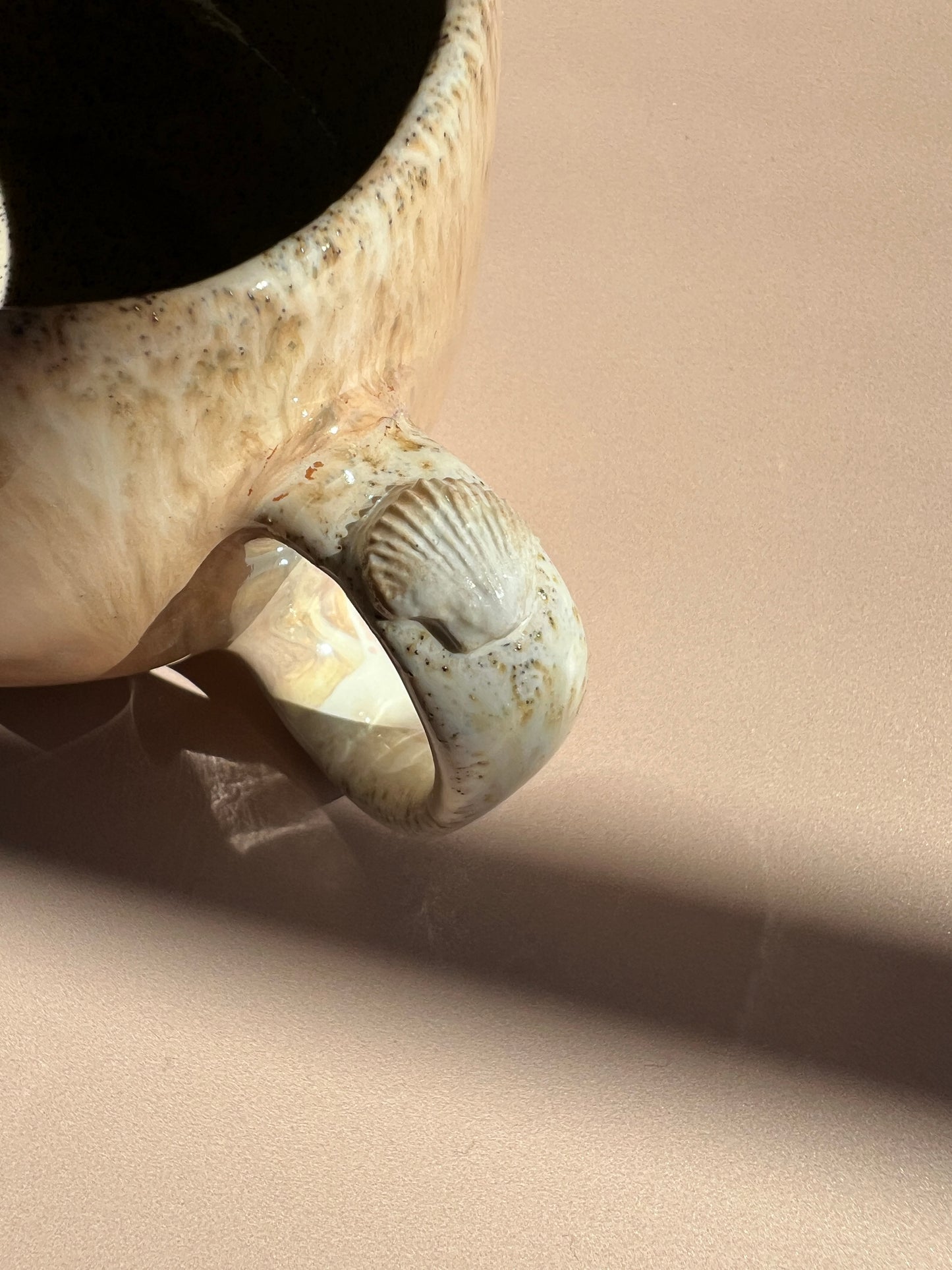 Golden Shore . Pebble Mug