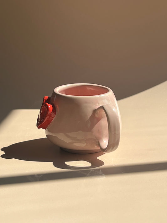 Stitched Heart . Pebble Mug