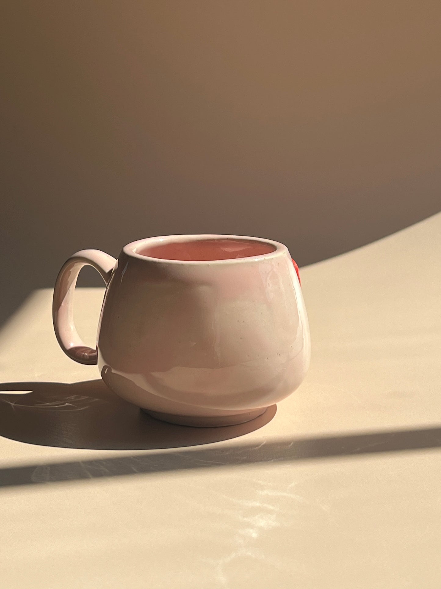 Stitched Heart . Pebble Mug