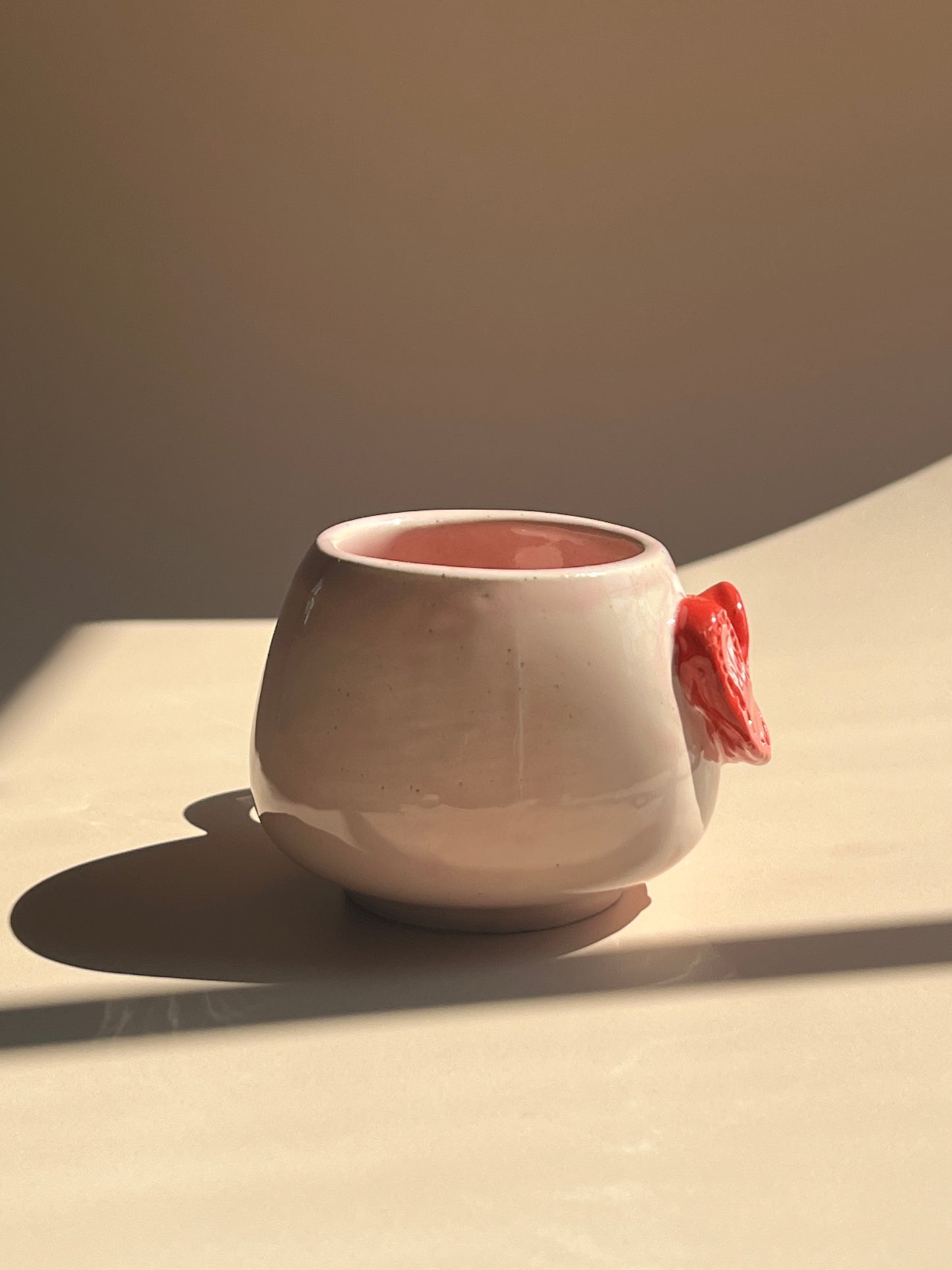 Stitched Heart . Pebble Mug