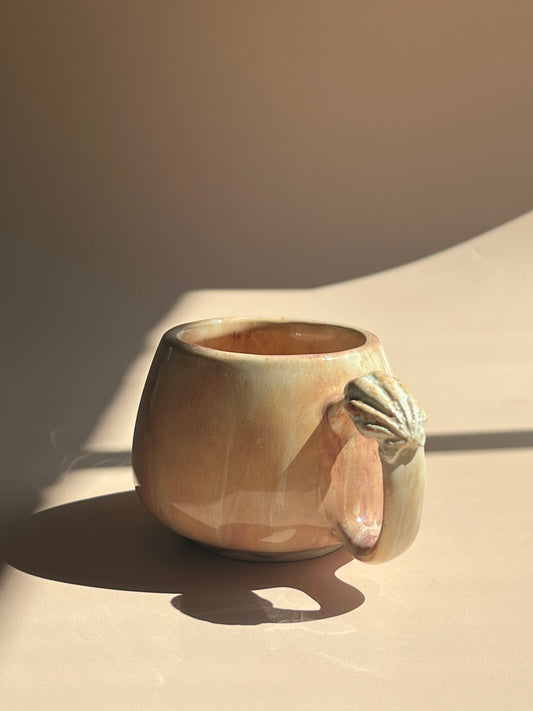 Golden Shore . Pebble Mug