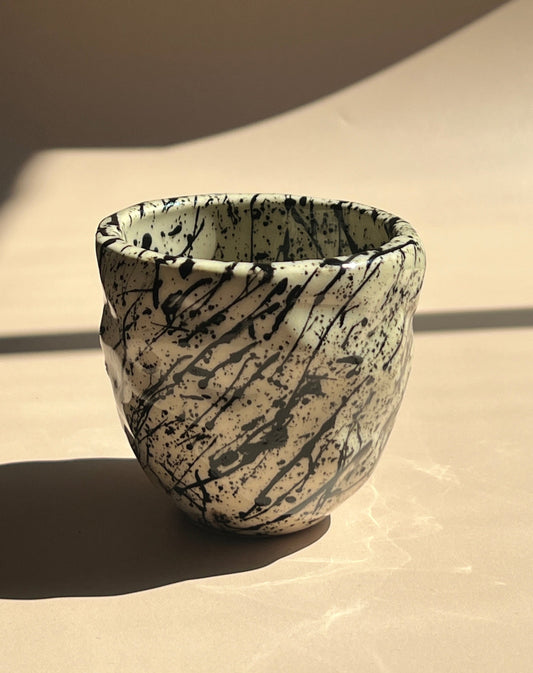 Noir Drip . Stone Mug