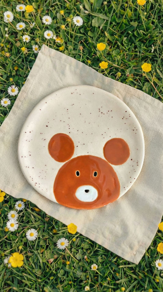 Bear Bear Speckled . Mug&Plate SET