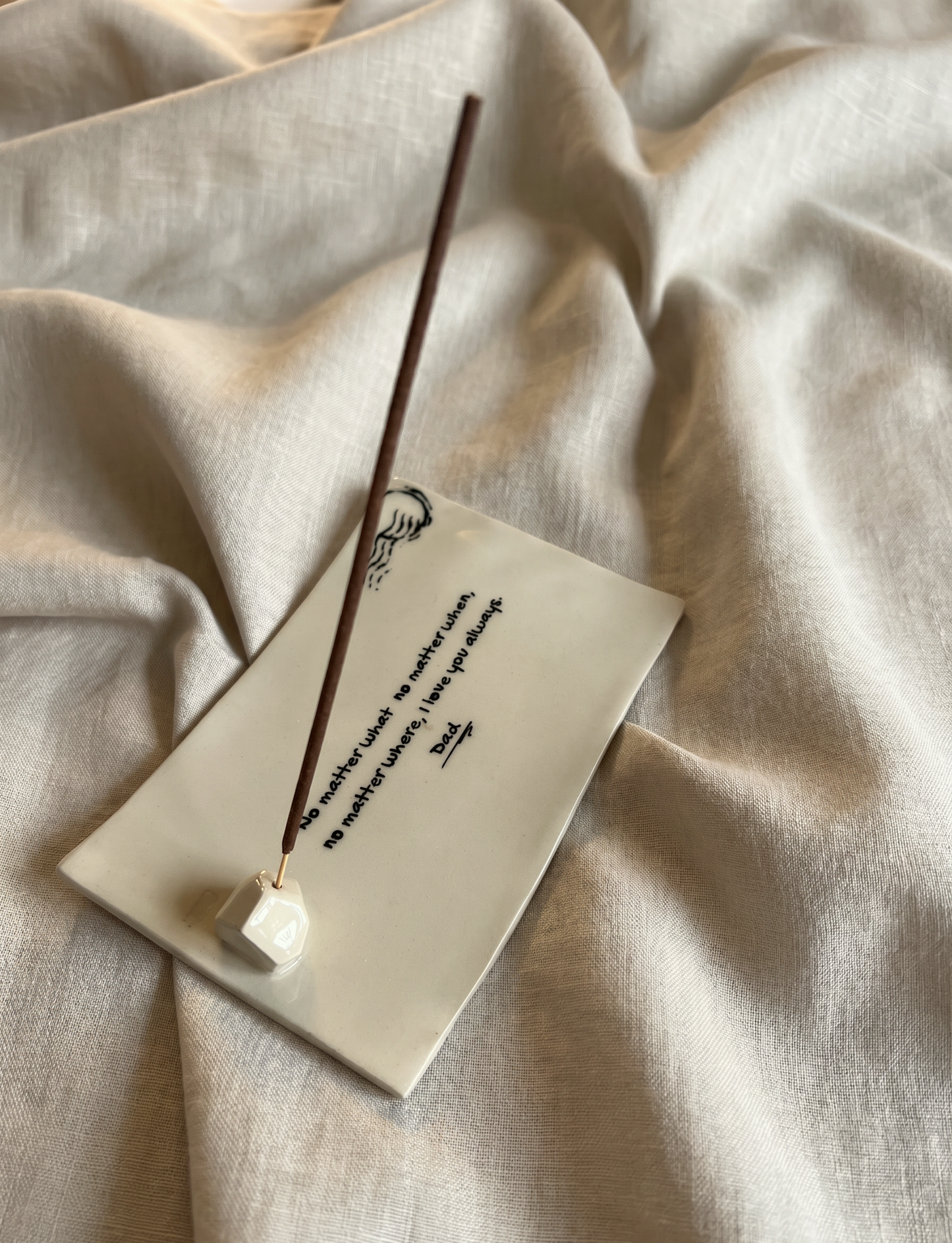 Pre-Order - Personalized Handwriting Incense Burner . Jewelry Plate