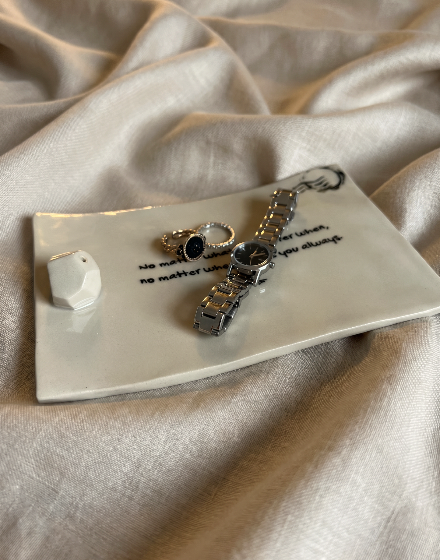 Pre-Order - Personalized Handwriting Incense Burner . Jewelry Plate