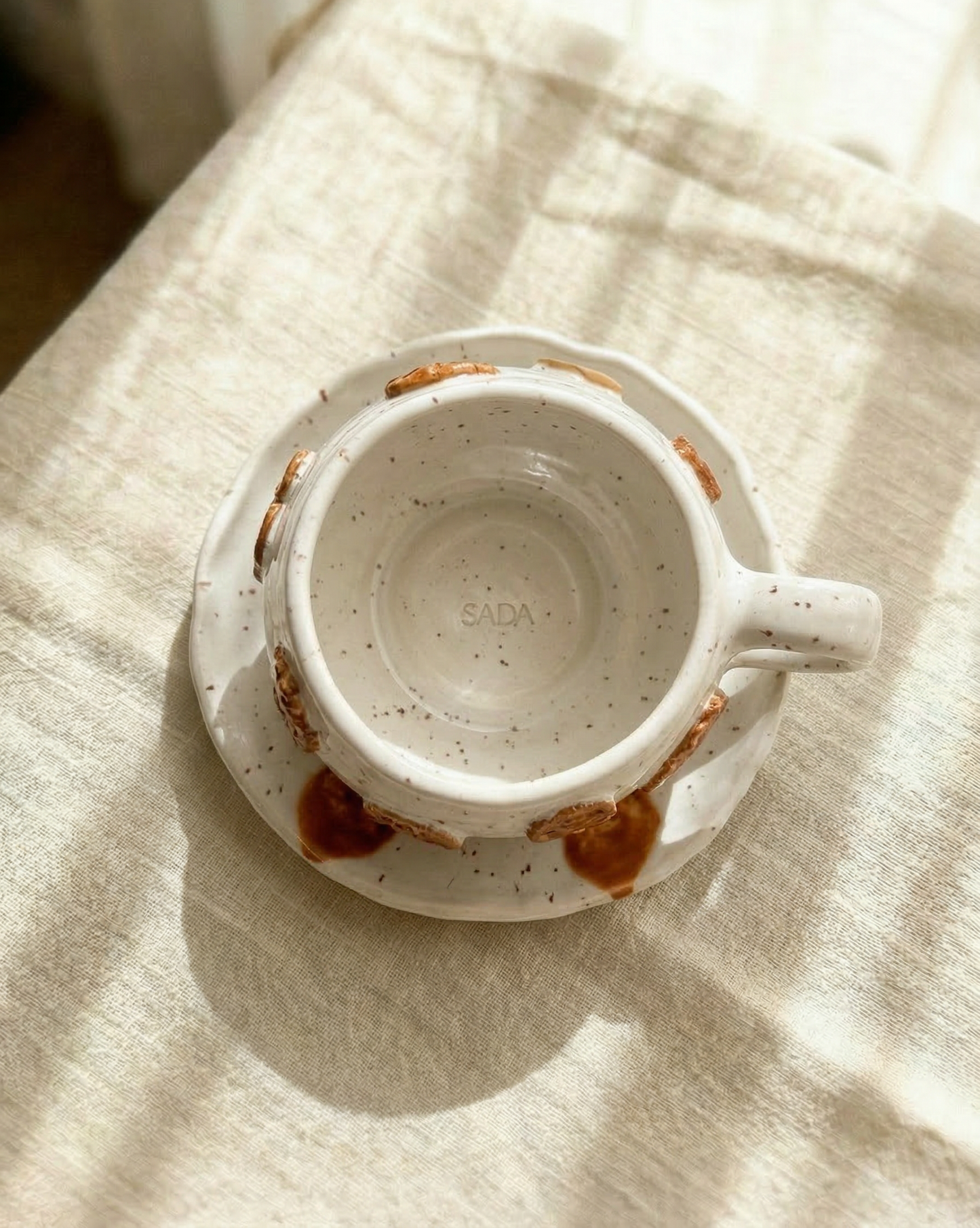 Croissant Speckled Plate