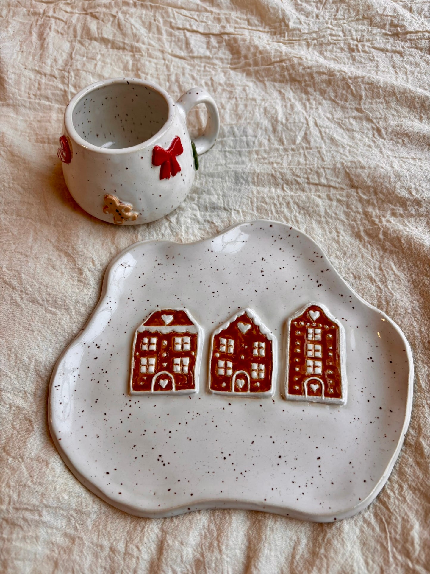 Christmas . Amorphe Service Plate