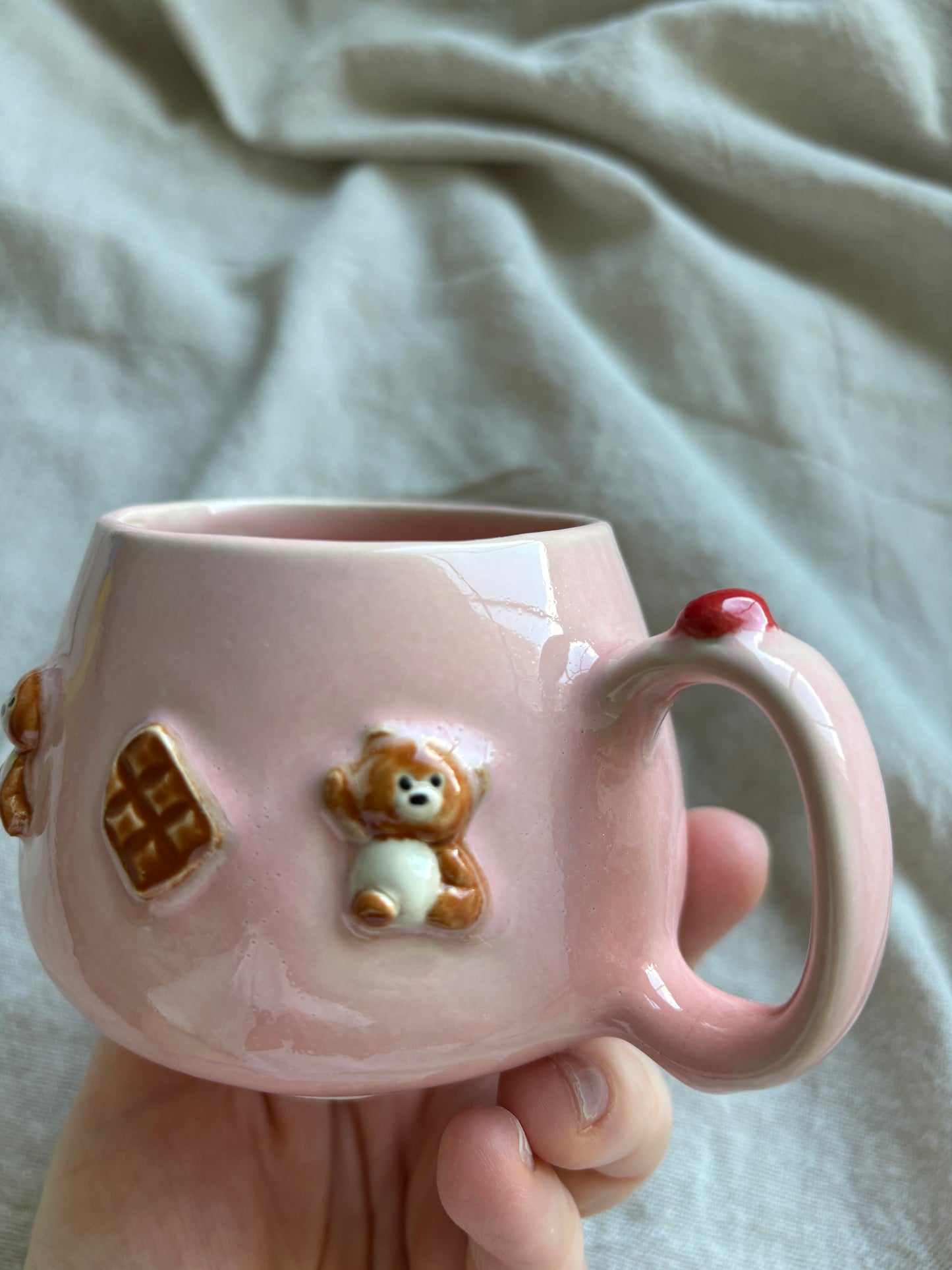 Perfectly Imperfect - Love Bear. Pebble Mug