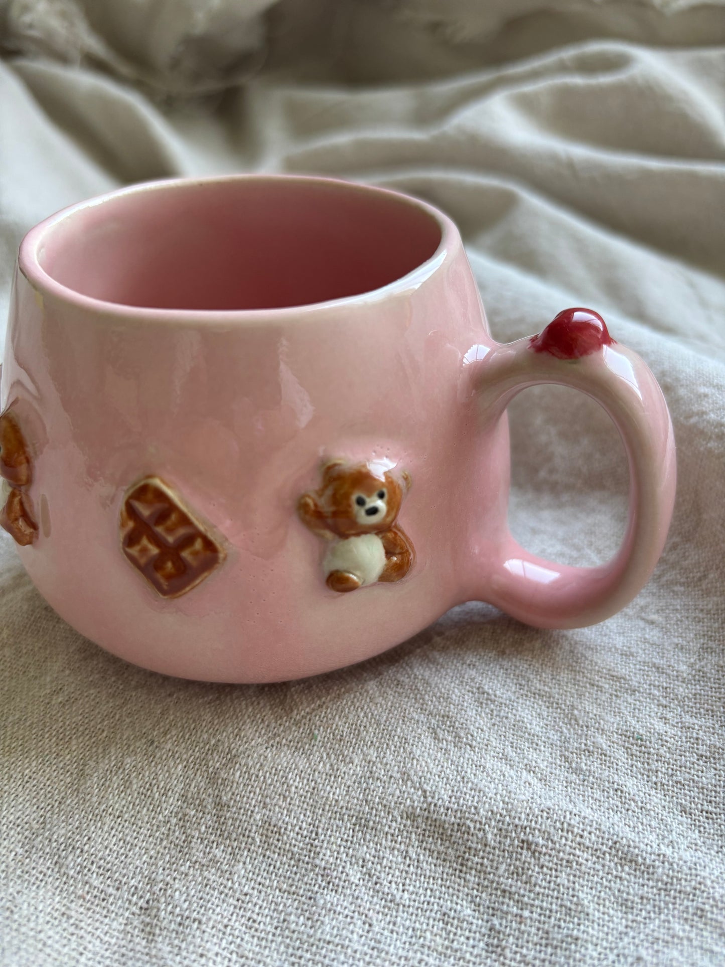 Perfectly Imperfect - Love Bear. Pebble Mug
