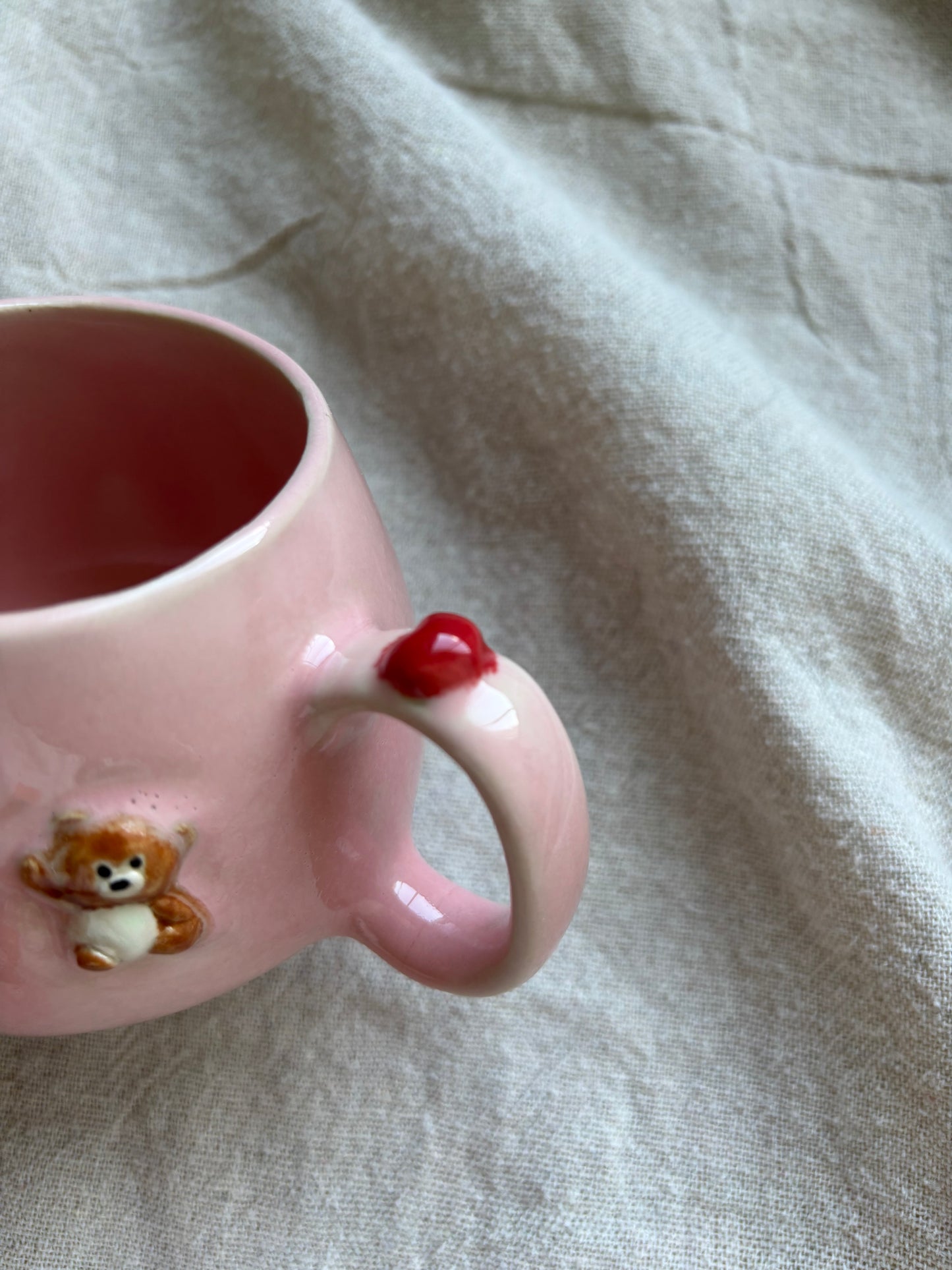 Perfectly Imperfect - Love Bear. Pebble Mug