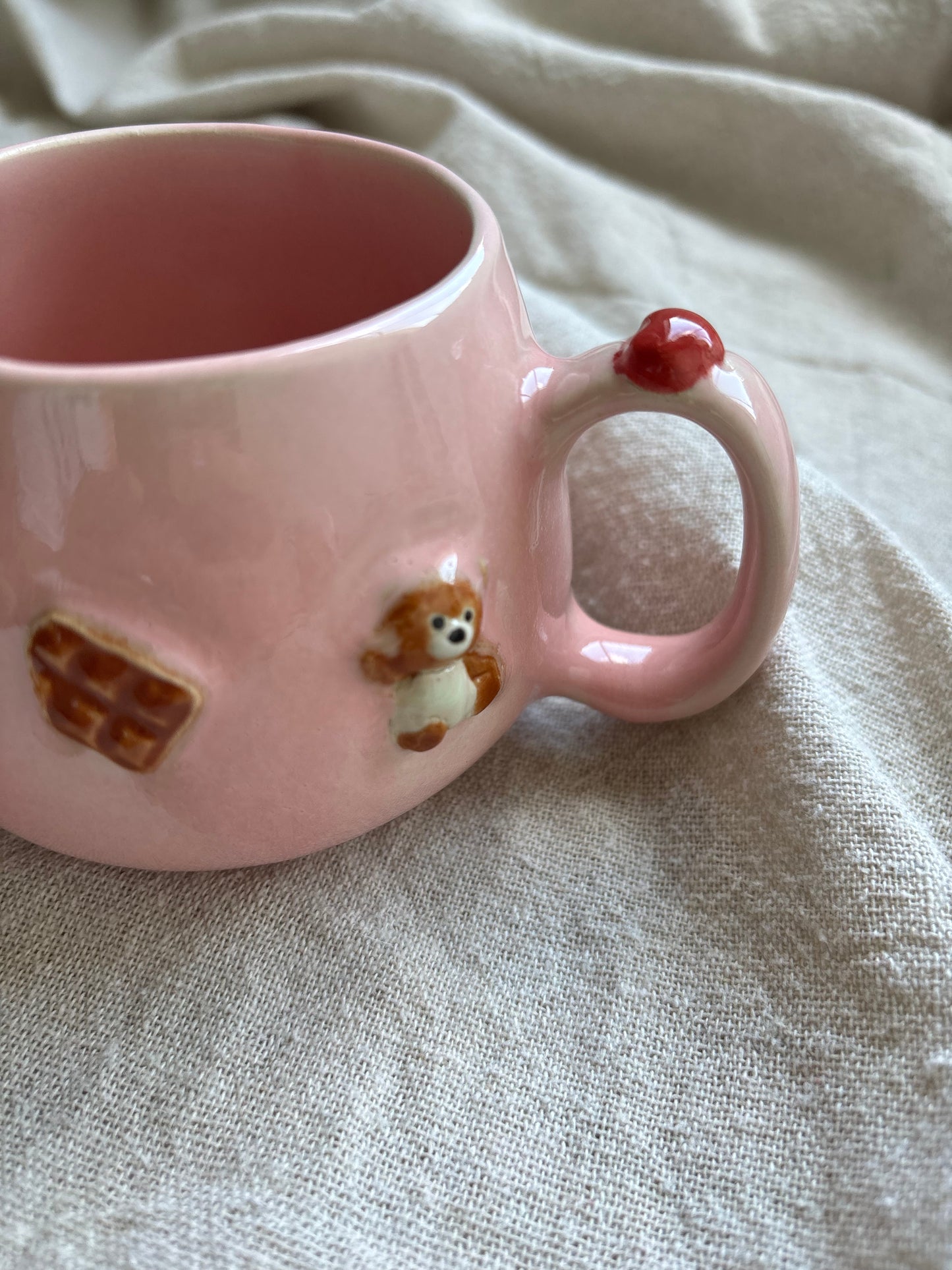 Perfectly Imperfect - Love Bear. Pebble Mug