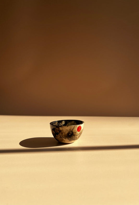 Red Seal Marble . Tiny Bowl