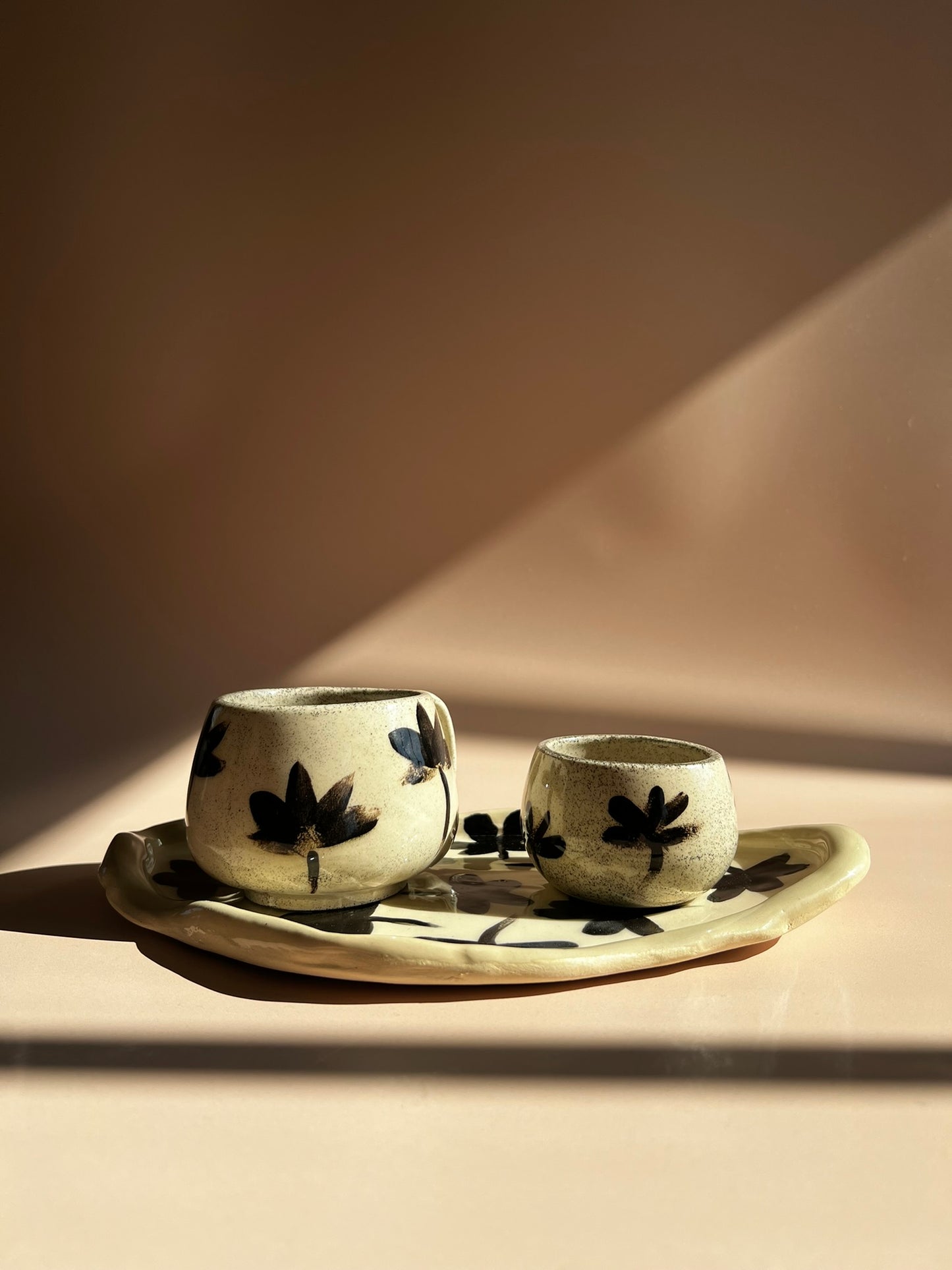 Pre- Order . Noir Petal . Pebble Mini Mug
