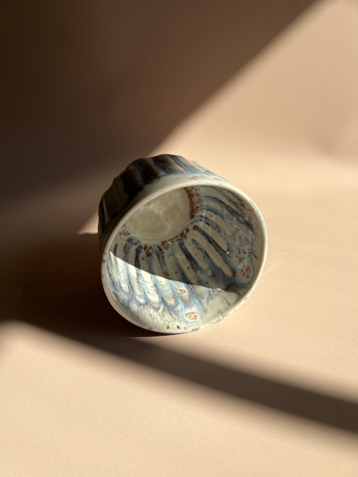 Indigo Drip . Crystal Mug