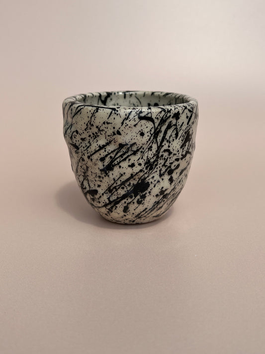 Noir Drip . Stone Mug