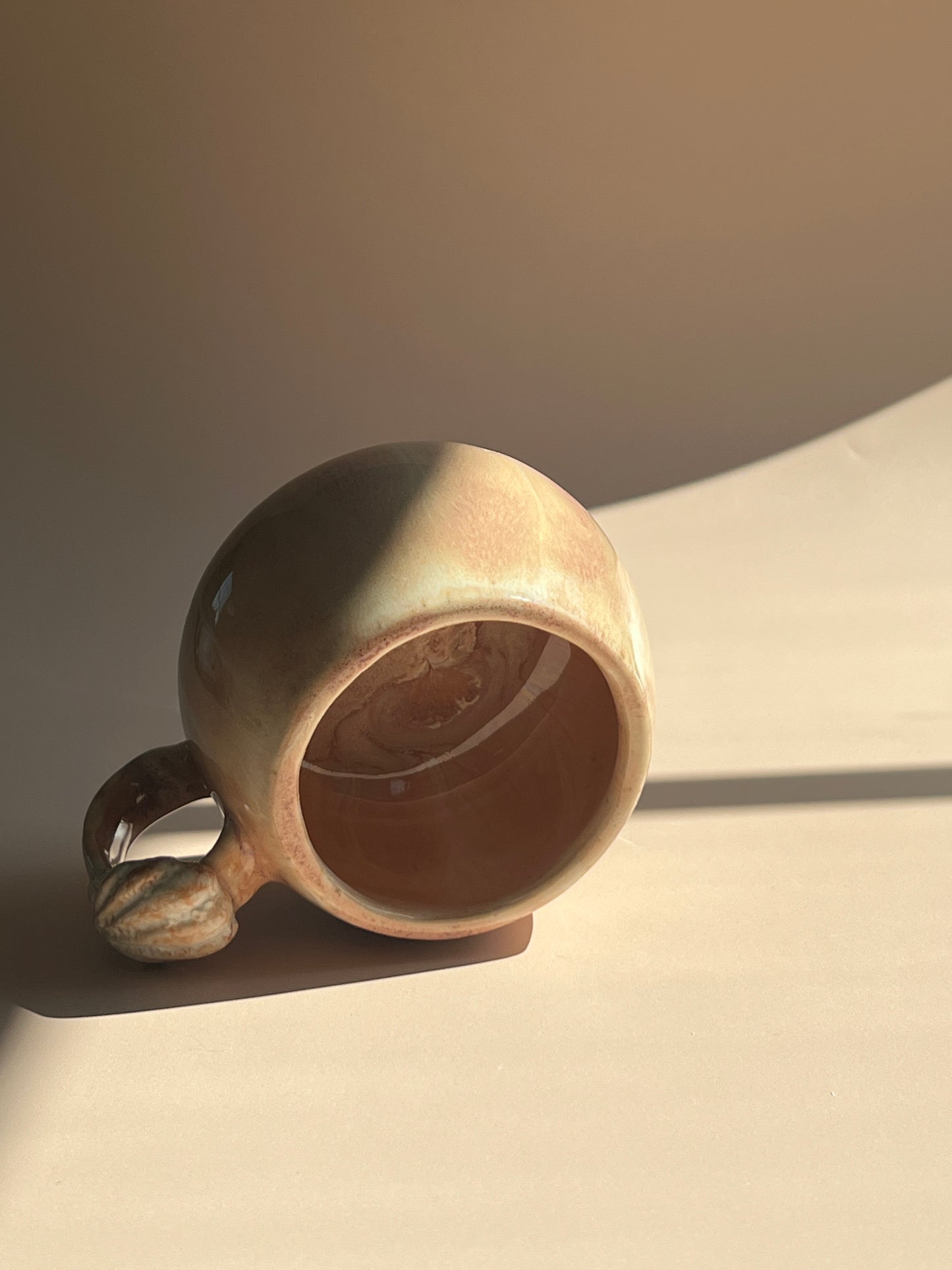 Golden Shore . Pebble Mug