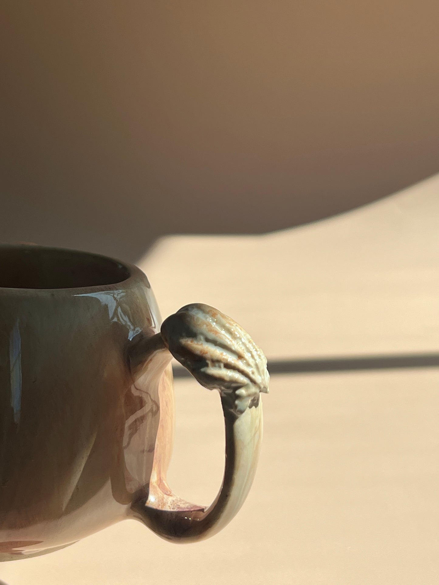 Golden Shore . Pebble Mug