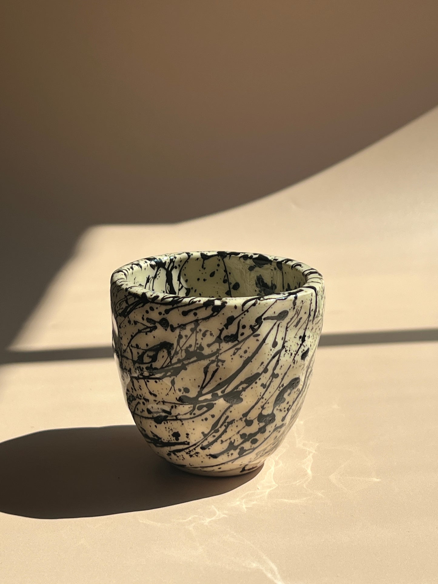 Noir Drip . Stone Mug