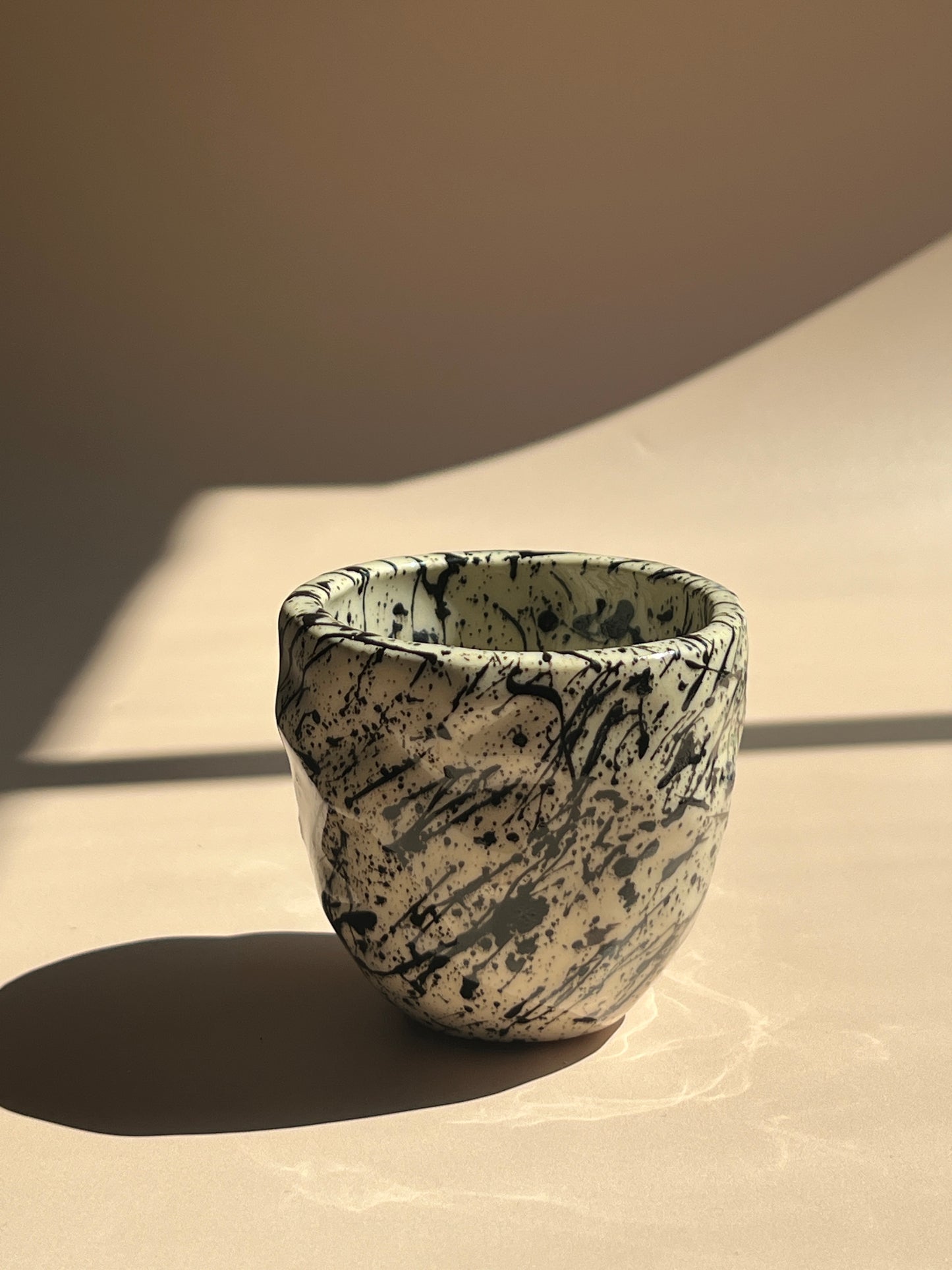 Noir Drip . Stone Mug