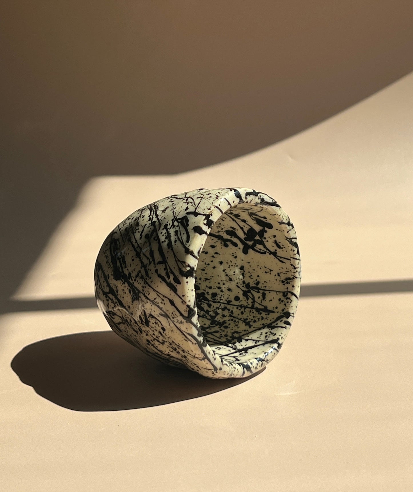 Noir Drip . Stone Mug