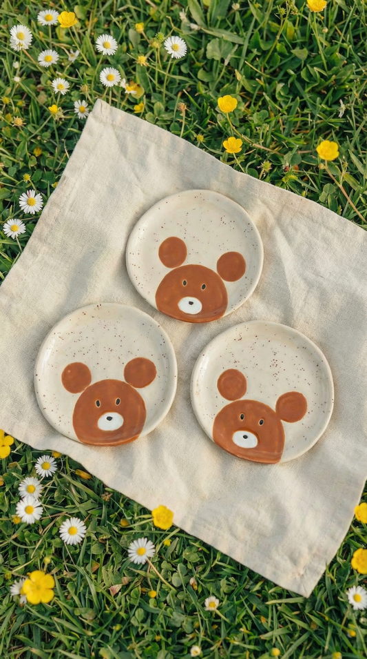 Bear Bear Speckled . Plate