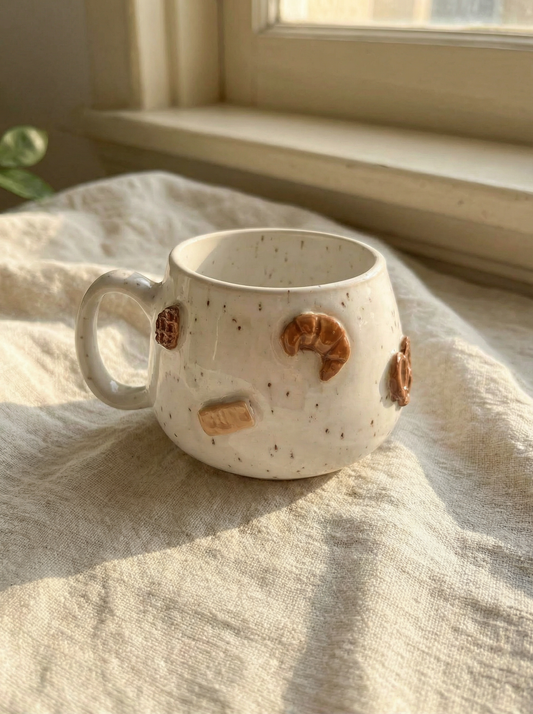 Croissant Club. Tasse Pebble