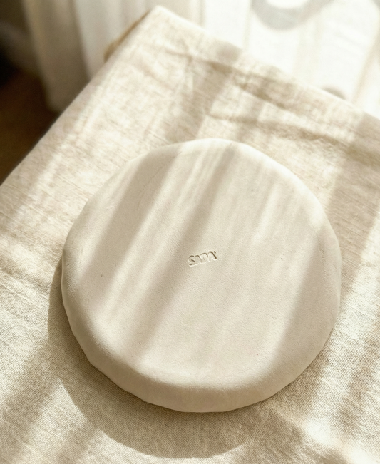 Croissant Speckled Plate